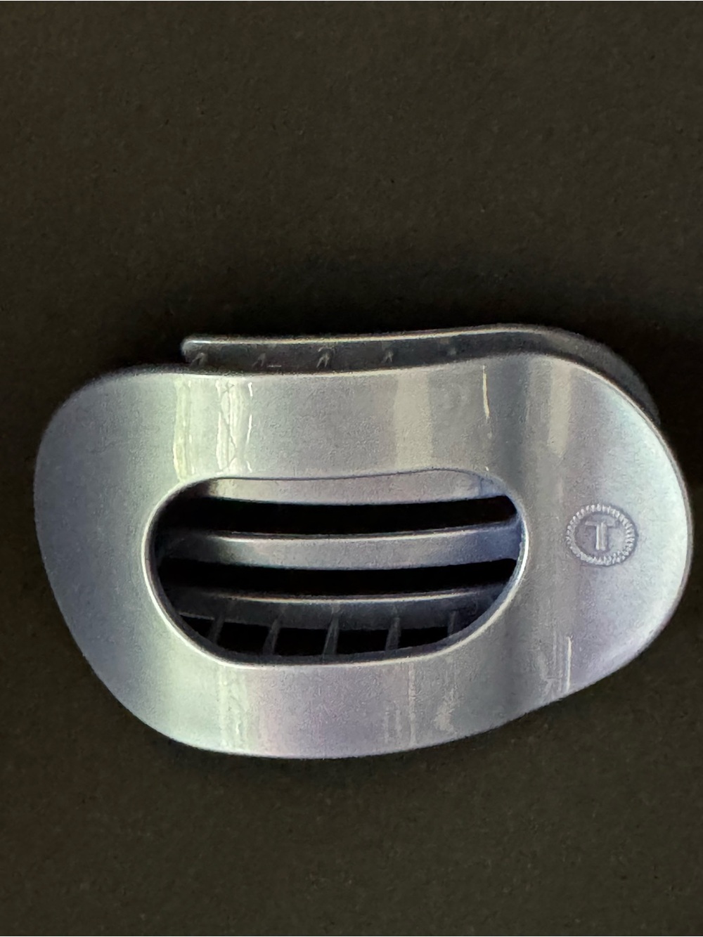 Teleties Medium Slate Blue “Hampton Bay” Flat Hair Clip